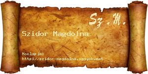 Szidor Magdolna névjegykártya